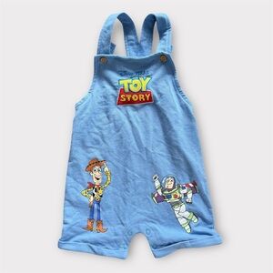 Disney Toy Story Baby Boy Shortall Overall Blue Character Summer Shorts 24M